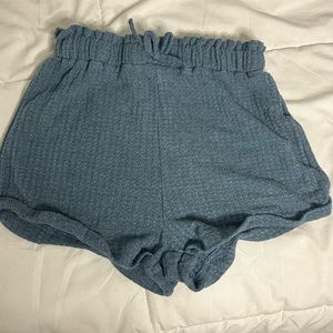 Blue sweat shorts